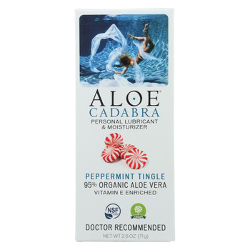 Aloe Cadabra Personal Lubricant - Peppermint - 2.5 oz.