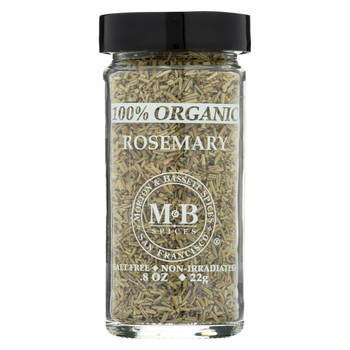 Morton and Bassett - Seasoning - Organic Rosemary - Case of 3 - .8 oz.