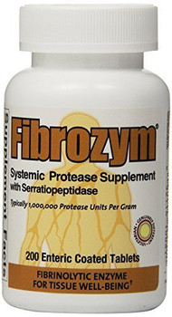 Naturally Vitamins - Fibrozyme - 200 Tablets