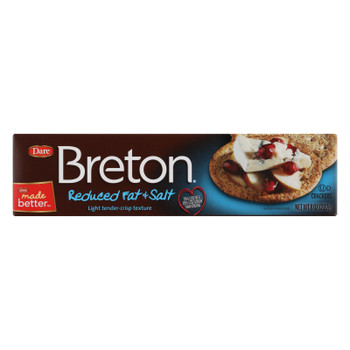 Breton/Dare - Crackers - Reduced Fat and Reduced Salt - Case of 12 - 8 oz. Breton/Dare - Crackers - Reduced Fat and Reduced Salt - Case of 12 - 8 oz.