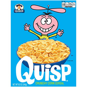 Quisp - Crunchy Corn Cereal - Case of 12 - 8.5 oz. Quisp - Crunchy Corn Cereal - Case of 12 - 8.5 oz.