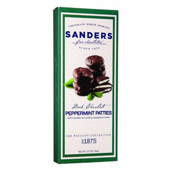 Sanders - Dark Chocolate Peppermint Patties - Case of 12 - 3.75 oz.