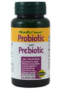 Mason Naturals - Probiotic with Prebiotic - 40 Vegetarian Capsules