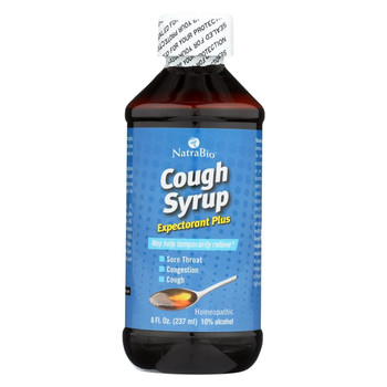 Natra-Bio Cough Syrup Expectorant Plus - 8 fl oz