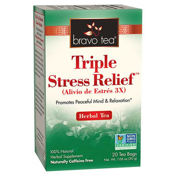 Bravo Teas and Herbs - Tea - Triple Stress Relief - 20 Bag Bravo Teas and Herbs - Tea - Triple Stress Relief - 20 Bag