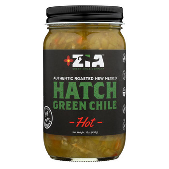 Zia Green Chile Company - Hatch Green Chile - Hot  - Case of 6 - 16 oz. Zia Green Chile Company - Hatch Green Chile - Hot  - Case of 6 - 16 oz.