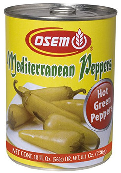 Osem - Mediterranean Hot Peppers - Case of 12 - 18 oz.