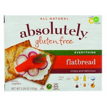 Absolutely Gluten Free - Display - Flatbreads 2 Flavors - Case of 36-5.29 oz.