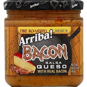 Arriba - Salsa Real Bacon Queso Medium - Case of 6 - 16 oz. Arriba - Salsa Real Bacon Queso Medium - Case of 6 - 16 oz.