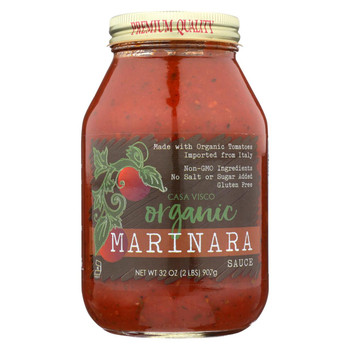 Casa Visco - Sauce - Organic Marinara - Case of 12 - 32 oz. Casa Visco - Sauce - Organic Marinara - Case of 12 - 32 oz.