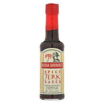 Busha Browne - Hot Sauce - Spicy Jerk Sauce - Case of 12 - 6 fl oz.