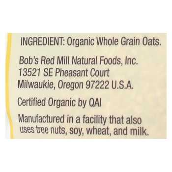 Bob's Red Mill - Oats - Organic Steel Cut Oats - Case of 4 - 24 oz.