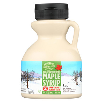 Butternut Mountain Farm - Maple Syrup - Dark Grade A - Case of 24 - 8 fl oz.
