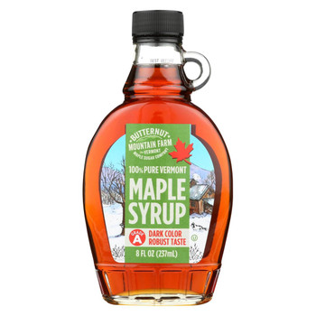 Butternut Mountain Farm - Maple Syrup - Dark Grd A Glass - Case of 12 - 8 fl oz.