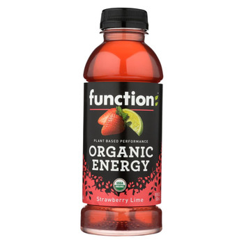 Function Drinks Drink - Organic - Strawberry - Lime - Case of 12 - 16.9 fl oz