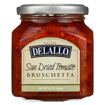 Delallo - Bruschetta - Sun-Dried Tomato - Case of 6 - 10 oz. Delallo - Bruschetta - Sun-Dried Tomato - Case of 6 - 10 oz.