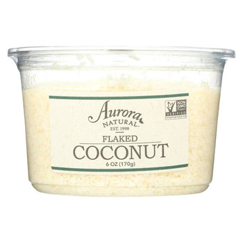 Aurora Natural Products - Flaked Coconut - Case of 12 - 6 oz.