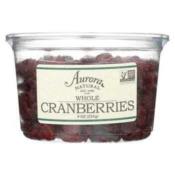 Aurora Natural Products - Whole Cranberries - Case of 12 - 9 oz. Aurora Natural Products - Whole Cranberries - Case of 12 - 9 oz.
