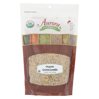 Aurora Natural Products - Organic Green Lentils - Case of 12 - 22 oz. Aurora Natural Products - Organic Green Lentils - Case of 12 - 22 oz.