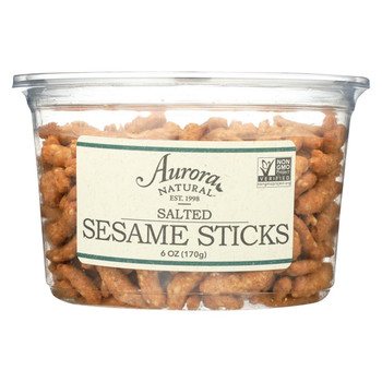 Aurora Natural Products - Salted Sesame Sticks - Case of 12-6 oz. Aurora Natural Products - Salted Sesame Sticks - Case of 12-6 oz.