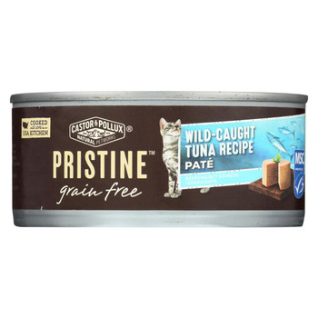 Castor and Pollux - Pristine Grain Free Wet Cat Food - Wild-Caught Tuna Recipe - Case of 24 - 5.5 oz. Castor and Pollux - Pristine Grain Free Wet Cat Food - Wild-Caught Tuna Recipe - Case of 24 - 5.5 oz.