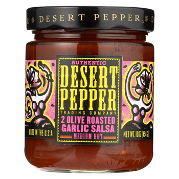 Desert Pepper Trading - Salsa - Two Olive Roasted Garlic - Case of 6 - 16 oz.