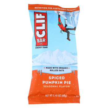 Clif Bar - Energy Bar - Spiced Pumpkin Pie - Case of 12 - 2.4 oz.