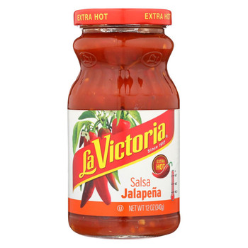 La Victoria - Red Salsa Jalapena - Extra Hot - Case of 12 - 12 oz.