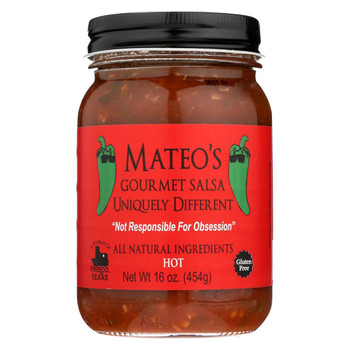 Mateo's - Gourmet Salsa - Hot - Case of 6 - 16 oz.
