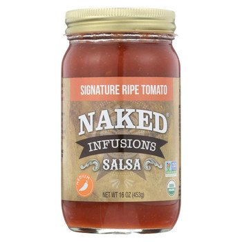 Naked Infusions - Signature Ripe Tomato Salsa - Medium - Case of 6 - 16 oz.