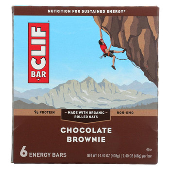 Clif Bar - Energy Bar - Chocolate Brownie - Case of 6 - 6/2.4 oz.