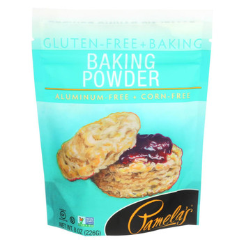 Pamela's Products - Baking Powder - Aluminum-Free and Corn-Free - Case of 8 - 8 oz.