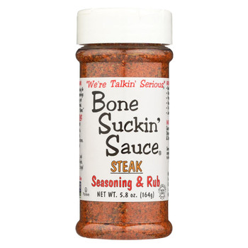 Bone Suckin - Seasoning and Rub - Steak - Case of 12 - 5.8 oz.