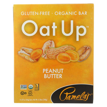 Pamela's Products - Oat Up Gluten-Free Bar - Peanut Butter - Case of 8 - 4/1.59 oz.