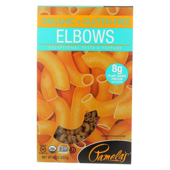 Pamela's Products - Organic Gluten-Free Pasta - Elbows - Case of 12 - 8 oz.