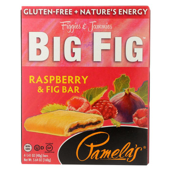 Pamela's Products - Gluten-Free Big Fig Bar - Raspberry and Fig - Case of 8 - 5.64 oz. Pamela's Products - Gluten-Free Big Fig Bar - Raspberry and Fig - Case of 8 - 5.64 oz.