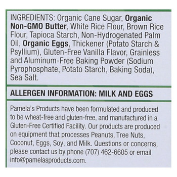 Pamela's Products - Limited Edition Cookies - Buttery Sugar Cookies  - Case of 6 - 6 oz. Pamela's Products - Limited Edition Cookies - Buttery Sugar Cookies  - Case of 6 - 6 oz.