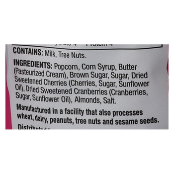 Brittle Me This - Popcorn Thins - Cranberries, Almonds, Cherries and Caramel - Case of 8 - 4 oz.