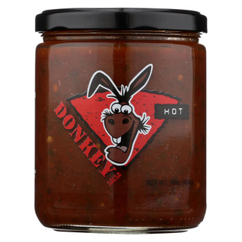 Donkey Chips - Salsa - Hot - Case of 6 - 16 oz.