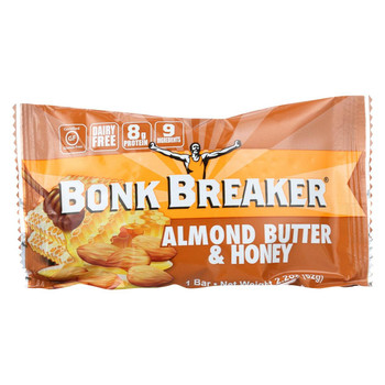 Bonk Breaker - Energy Bar - Almond Butter Honey - Case of 12 - 1.76 oz.
