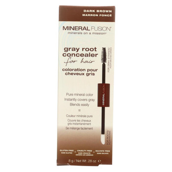 Mineral Fusion - Gray Root Concealer - Dark Brown - 0.28 oz. Mineral Fusion - Gray Root Concealer - Dark Brown - 0.28 oz.