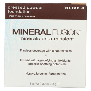 Mineral Fusion - Pressed Powder Foundation - Olive 4 - 0.32 oz.