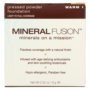 Mineral Fusion - Pressed Powder Foundation - Warm 1 - 0.32 oz.