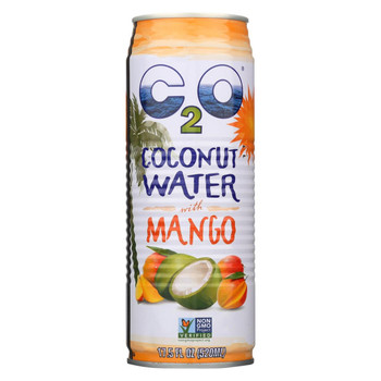 C2O - Pure Coconut Water - Mango - Case of 12 - 17.5 fl oz. C2O - Pure Coconut Water - Mango - Case of 12 - 17.5 fl oz.
