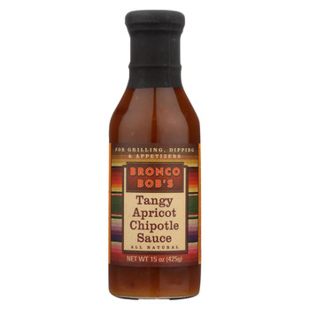 Bronco Bob's - Chipotle Sauce - Tangy Apricot - Case of 6 - 15 fl oz.