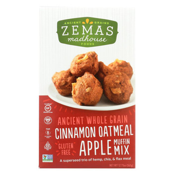 Zemas Madhouse Food - Muffin Mix - Cinnamon Oat Apple - Case of 6 - 12.73 oz. Zemas Madhouse Food - Muffin Mix - Cinnamon Oat Apple - Case of 6 - 12.73 oz.