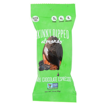 Skinny Dipped Almonds - Dark Chocolate Espresso - Case of 10 - 1.5 OZ