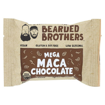 Bearded Brothers - Energy Bar - Mega Maca Chocolate - Case of 12 - 1.52 oz.