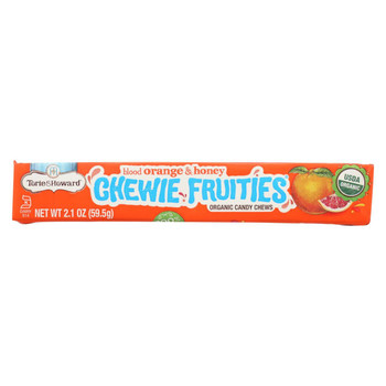 Torie and Howard - Chewy Fruities Organic Candy Chews - Blood Orange and Honey - Case of 18 - 2.1 oz.