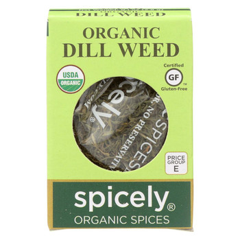 Spicely Organics - Organic Dill Weed - Case of 6 - 0.1 oz.